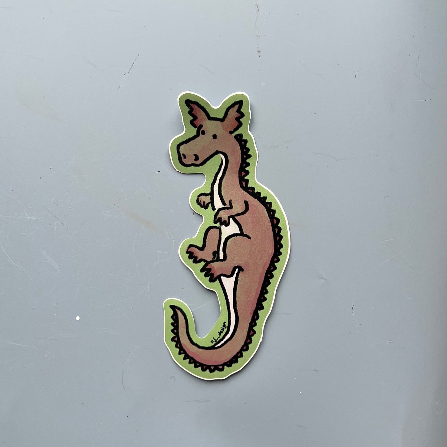 Pink Dragon Sticker