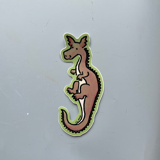 Pink Dragon Sticker