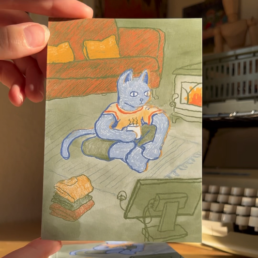 Resting Cat Postcard